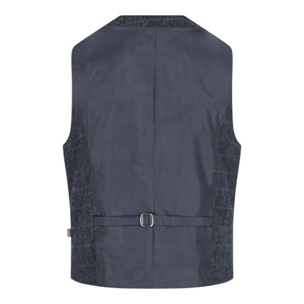 Gilet Western Homme à Chevrons - Coupe Ajustée, Col En V - Léger Et Respirant - Pour Mariage, Soirée, Dîner élégant
