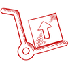 Pictogramme colis emballage minutieux Le Marchand du Glen