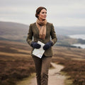 Gants unisexe Derby Tweed Brookmore Blue