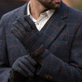 Gants unisexes country Derby Tweed Brookmore Blue