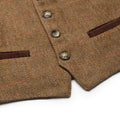 Gilet homme country coupe ajustée Derby Tweed Alcott Brown