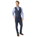 Gilet homme urban coupe ajustée Donegal Tweed Clifford Navy