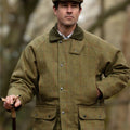 Manteau homme country coupe classique Derby Tweed Barlaston Forest Green