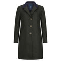 Manteau pardessus femme country en Shetland Tweed Isabella Green