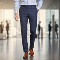 Patalon homme coupe ajustée Donegal Tweed Clifford Navy