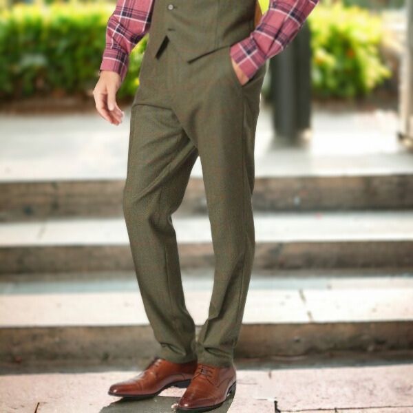 Patalon homme coupe classique tweed Dalton LMDG – Le Marchand du