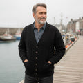 Cardigan homme laine mérinos Ardmore Black