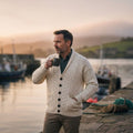 Cardigan homme laine mérinos Ardmore Pearl