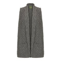 Tricot gilet femme country laine Mérinos Elmore Pebble Grey