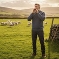 Jumper homme laine mérinos Bradwell Sky Blue