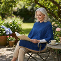 Poncho femme Supersoft laine mérinos Trentham Navy