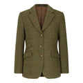 Veste femme country coupe ajustée Derby Tweed Mayland Dark Sage