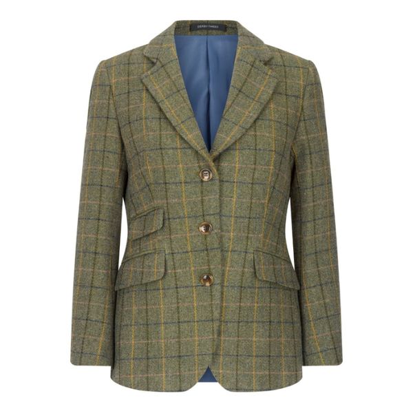 Veste De Spectacle Derby House Pure Laine Tweed Marron Taille 38 - Occasion, Réf O04