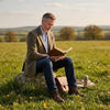 Veste homme coupe classique Harris Tweed® Blakemore Clinton Brown - Taille 46R - DESTOCKAGE