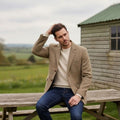 Veste homme coupe classique Harris Tweed® Blakemore White Sand