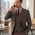 Veste homme coupe ajustée Donegal Tweed Clifford Grey