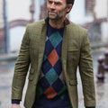 Veste homme coupe ajustée tweed Haincliffe Green