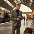 Veste homme coupe ajustée tweed Haincliffe Green