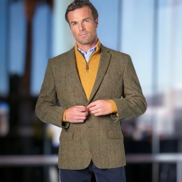 Veste homme coupe classique Harris Tweed® Stromay LMDG – Le