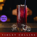 Cocktail de Gin Violet Collins